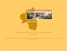 Tablet Screenshot of gaestehaus-lacasa.de